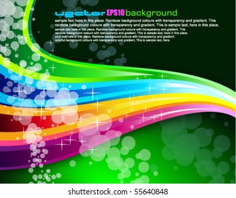 Abstract Rainbow Spectrum Background for Brochure or Flyers