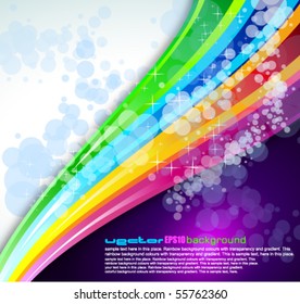 Abstract Rainbow Spectrum Background for Brochure or Flyers