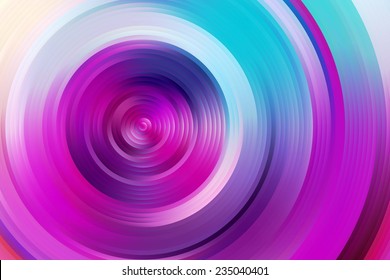 Abstract rainbow spiral, colorful background. colored circles surround