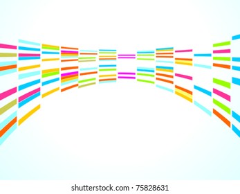 abstract rainbow squares background vector illustration