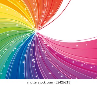 Abstract rainbow strips