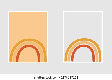 Abstract rainbow style, wall decoration with rainbow style wall art, design for wall art, poster, banner.