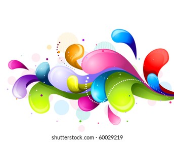 Abstract Rainbow Swirls Vector Stock Vector (Royalty Free) 60029219