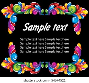 Abstrakte Regenbogen-Vorlage