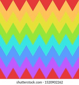 Abstract rainbow triangles seamless pattern vector background template