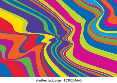 Abstract rainbow twisted pattern for concept desig
