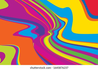 Abstract rainbow twisted pattern for concept desig