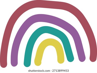 abstract rainbow vector art for design. random art