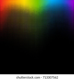 Abstract rainbow vector background. Colorful backdrop with rainbow colored haftone. Vector illustration for your graphic design.