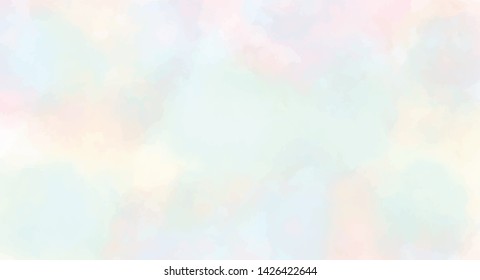 Abstract rainbow watercolor background for your design, watercolor background concept, vector.
