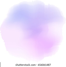 Abstract rainbow watercolor. Vector. Soft violet 