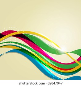 abstract rainbow wave background. line for design