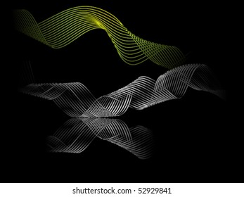  abstract rainbow wave isolated