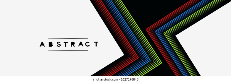 Abstract rainbow wave line with space of your text, vector illustration