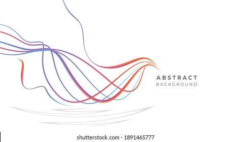Abstract rainbow wave line with space of your text, vector illustration.