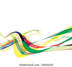 abstract rainbow wave line with space of your text, vector illustration