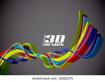 abstract rainbow wave line with space of your text, vector illustration