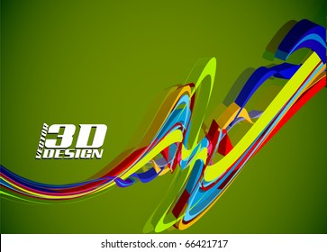abstract rainbow wave line with space of your text, vector illustration