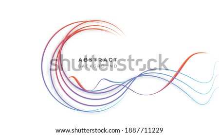 Abstract rainbow wave line with space of your text, vector illustration.