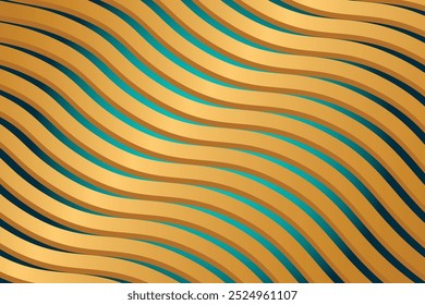 Abstract rainbow wavy background Retro Groovy Wavy Psychedelic background simple abstract seagreen Abstract background with flowing lines. Pro Vector
