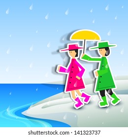 Abstract rainy season background.