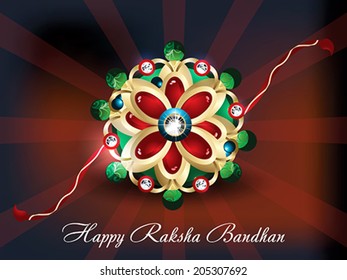 abstract raksha bandhan background vector illustration