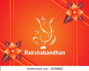 abstract rakshabandhan background, vector illustration