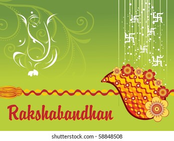 abstract rakshabandhan background, vector illustration