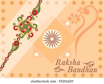 abstract rakshabandhan background, vector illustration