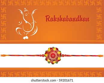 abstract rakshabandhan background, vector illustration