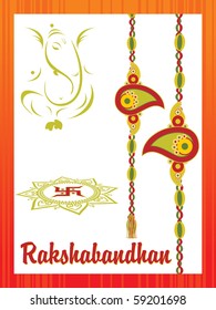 abstract rakshabandhan background, vector illustration