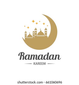 Abstract Ramadan greeting background illustration vector for Islamic celebration. 