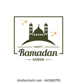 Abstract Ramadan greeting background illustration vector for Islamic celebration. 