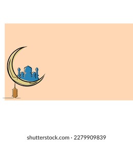 abstract ramadan kareem background with mosque ornament