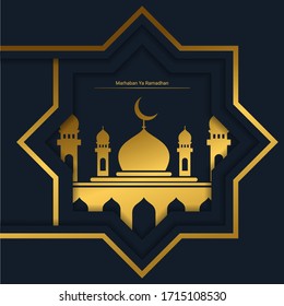 fondo islámico abstracto ramadan kareem. los hermosos antecedentes del festival musulmán Eid Mubarak.