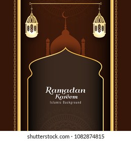 Abstract Ramadan Kareem islamic vector background