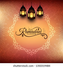 Abstract Ramadan Kareem religious background