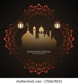 Abstract Ramadan Kareem religious background