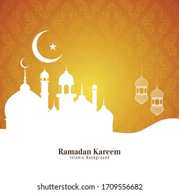 Abstract Ramadan Kareem religious background