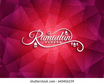 Abstract Ramadan Kareem religious background