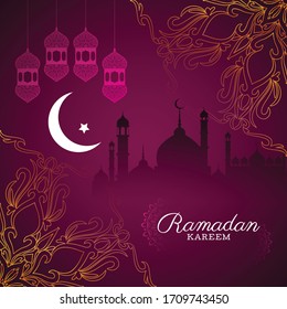 Abstract Ramadan Kareem religious festival background