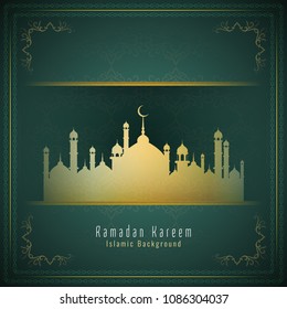 Abstract Ramadan Kareem religious islamic background