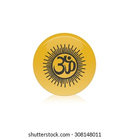 Abstract Ramadan Kareem symbol on a white background