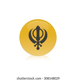 Abstract Ramadan Kareem symbol on a white background