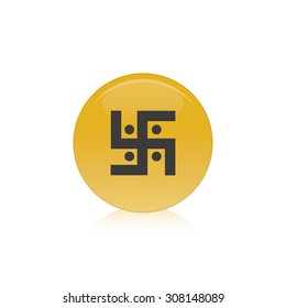 Abstract Ramadan Kareem symbol on a white background