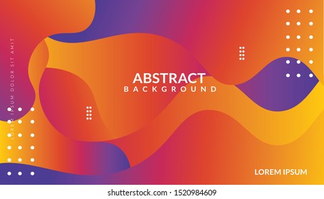 abstract ranbow geometric background. trendy gradient shape composition abstract style design vector