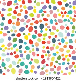 Abstract Random Art. Polka Dot. Seamless Vintage Ball. Abstract Eps Dot Sparkle. Small Pattern Baby Effect. Red Flying Christmas Round. White Vector Spot Confetti. Rainbow Happy Color Background.
