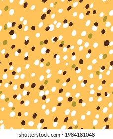Resumen Arte al azar. Polka tiene fondo. Punto de color completo.  Un patrón pequeño, verano lindo. Blob gráfico sin inconvenientes. Patrón de punto de tinta geométrica