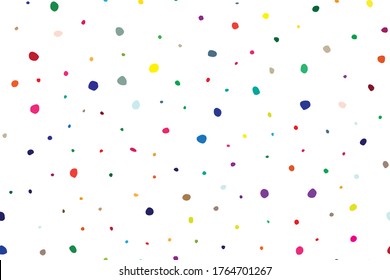 Abstract Random Art. Red Modern Christmas Frame. Seamless Fashion Spot. Color Dot. Green Vector Spot Confetti. Geometric Eps Dot Sparkle. Small Happy Polka Background. Rainbow Pattern Cute Bubble.