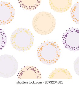Abstract Random Art. Seamless Ink Dot Concept. White Vector Spot Birthday.